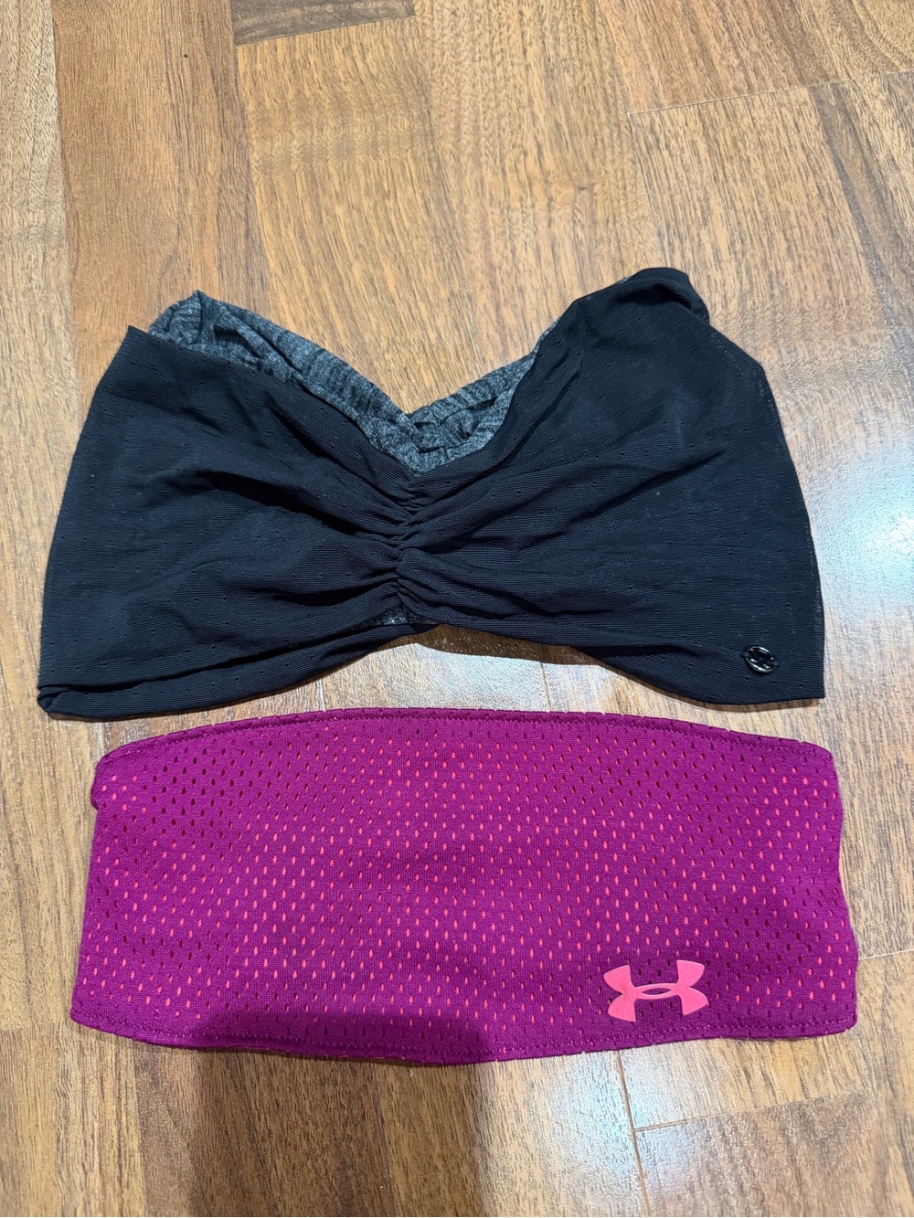 lululemon athletica Black and Magenta Exercise Headbands